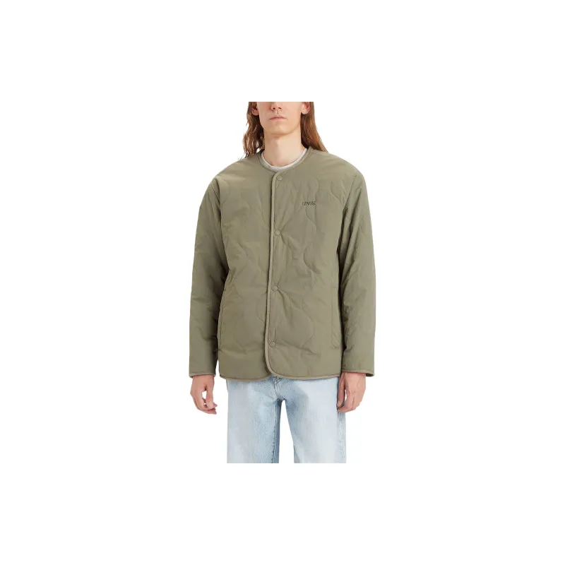 Levis Jackets Coats Men's Olive Green-2
