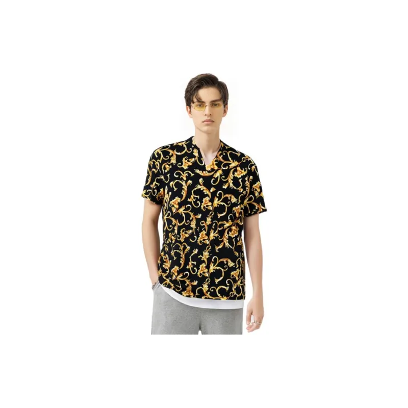 VERSACE T Shirts Men Black-8