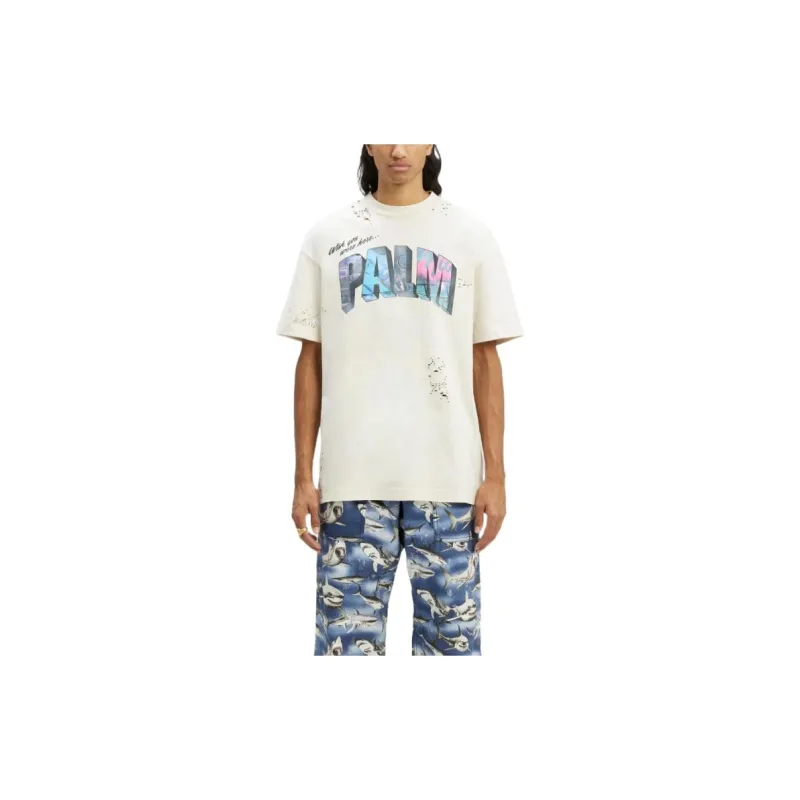 PALM ANGELS Palm Sign Print T shirt-2