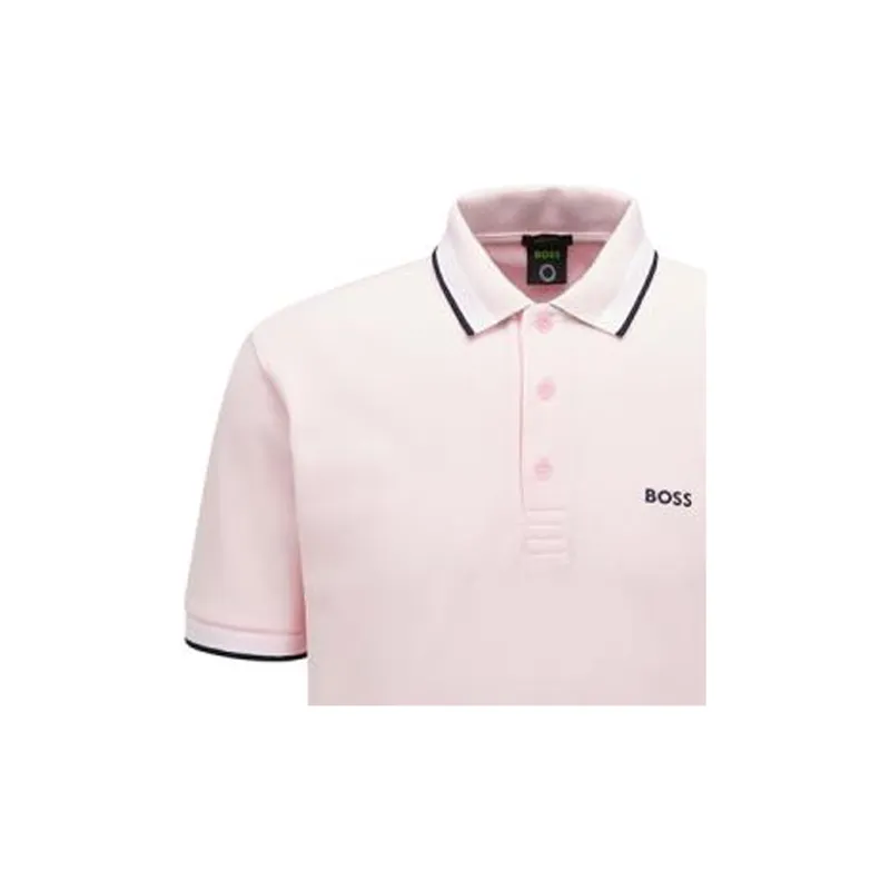 HUGO BOSS Polo Shirts Men Light Pink-4