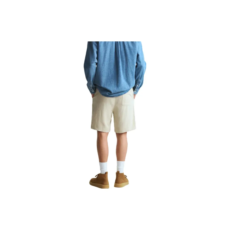 ZARA Casual Shorts Men Light Beige Yellow-4
