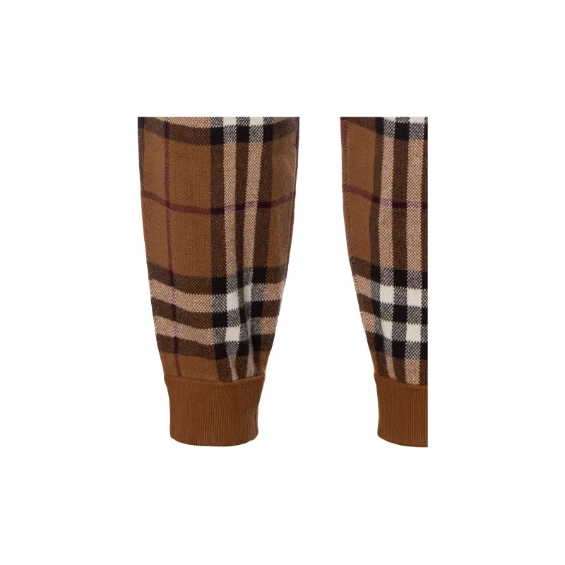 Burberry Check Cashmere Jogging Pants-6