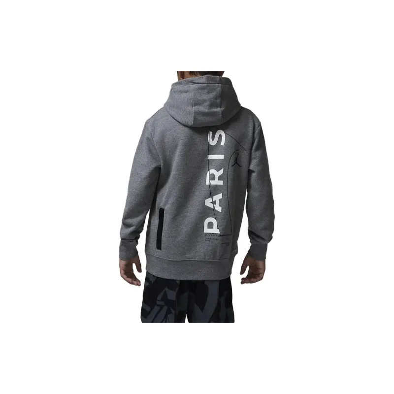 JORDAN Big Kids' Paris Saint-Germain French Terry Pullover Hoodie-1