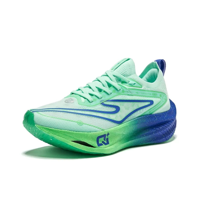 Erke Zhijing 2.0 Cushioning Breathable Rebound Low-Top Running Shoes Women's Fluorescent Color Scheme-2