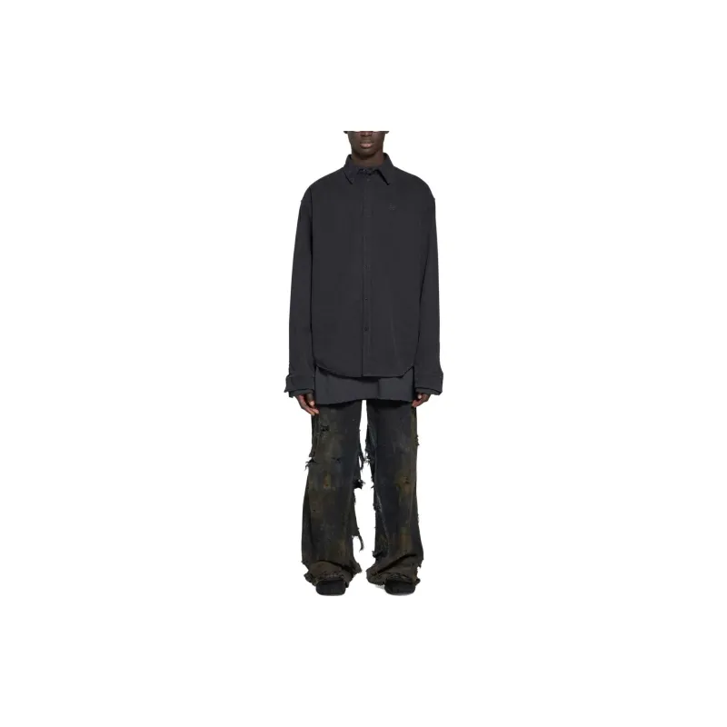 Balenciaga FW23 Shirt Regular Fit Men's Black-2