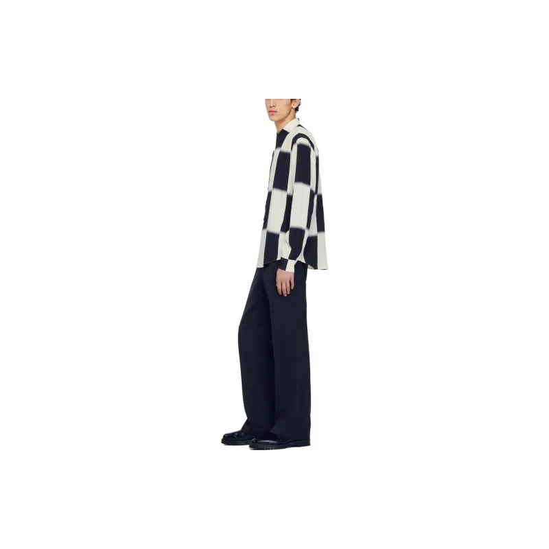 Sandro Shirts Men Black/White-3