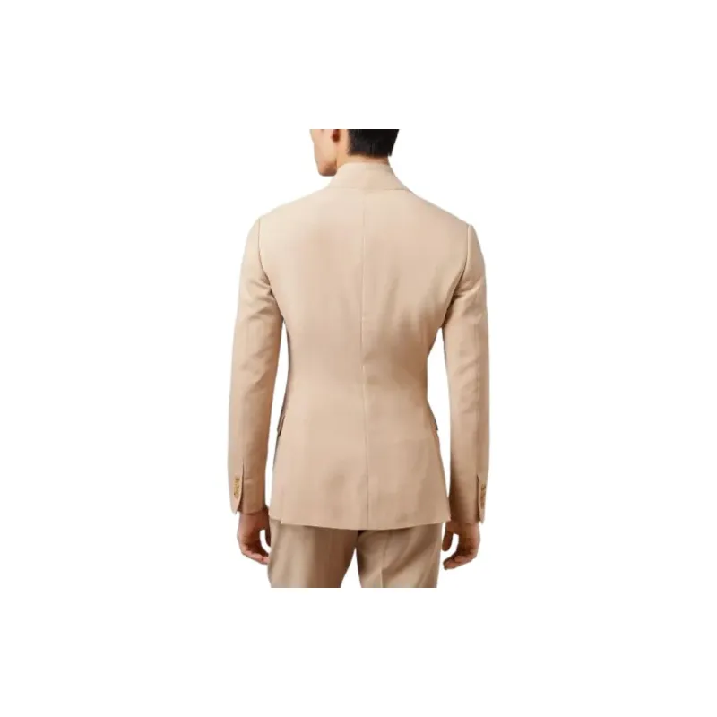 Polo Ralph Lauren Kent Handmade Silk Shantung Suit Business Suits Men's Khaki-2
