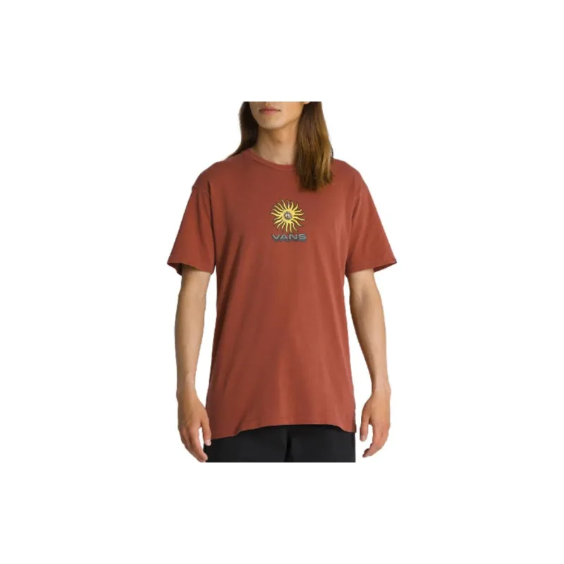 Vans CONCRETE FLORAL VINTAGE T-Shirts Unisex Brown-5