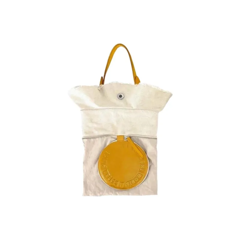MUYSO Canvas Hats & Caps Handbag Shoulder Bag Women's White-1