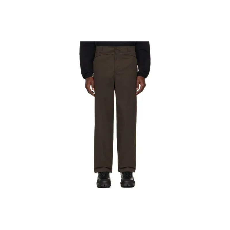 GR10K Folded Belt Straight Trousers-1