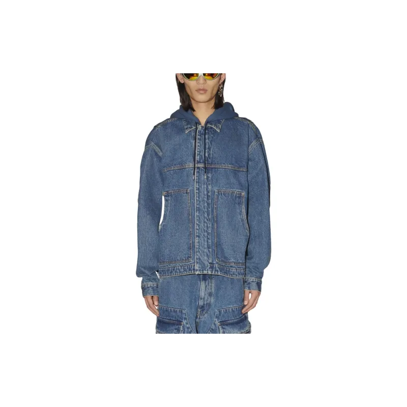 AMBUSH Denim Jackets Men Blue-4