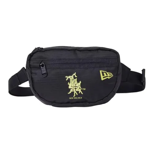 New Era × MLB Collaboration Fabric One Shoulder Crossbody Fanny Pack Unisex Black