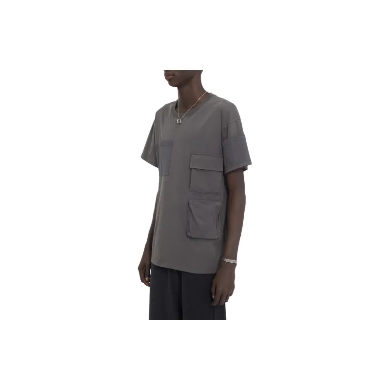 MM6 Maison Margiela Logo Printed Pocket T Shirt-4