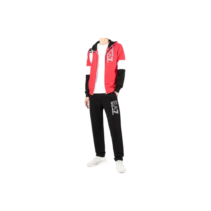 EMPORIO ARMANI EA7 SS22 Sports Suit Men's Red-1