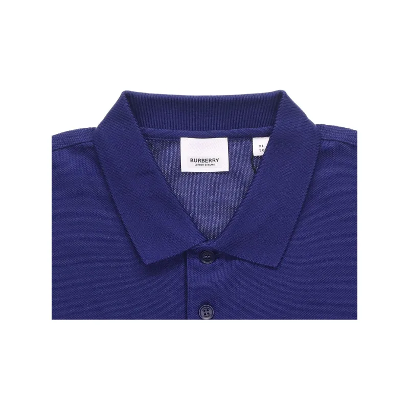 Burberry Letter Graphic Cotton Pique Polo Shirt-4