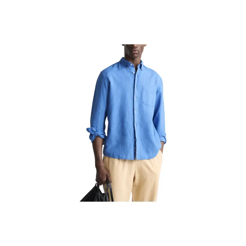 ZARA Shirts Men Dark Blue-2