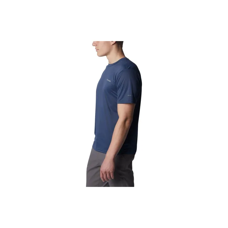 Columbia Hike T Shirt Men's Deep Mountain Blue-4