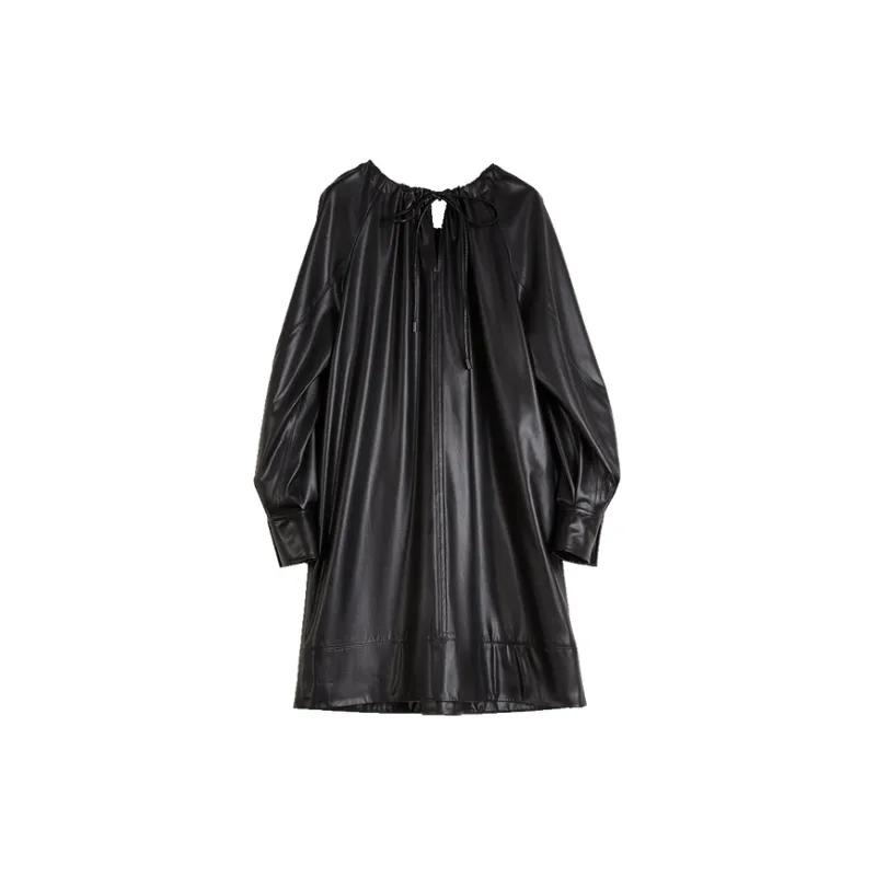 ELLE Long Sleeved Dresses Women's Black-1
