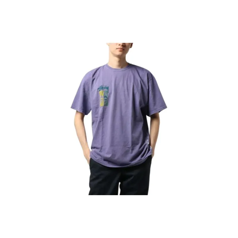 Stussy Masks Pigment Dyed Tee T Shirt Men's-11
