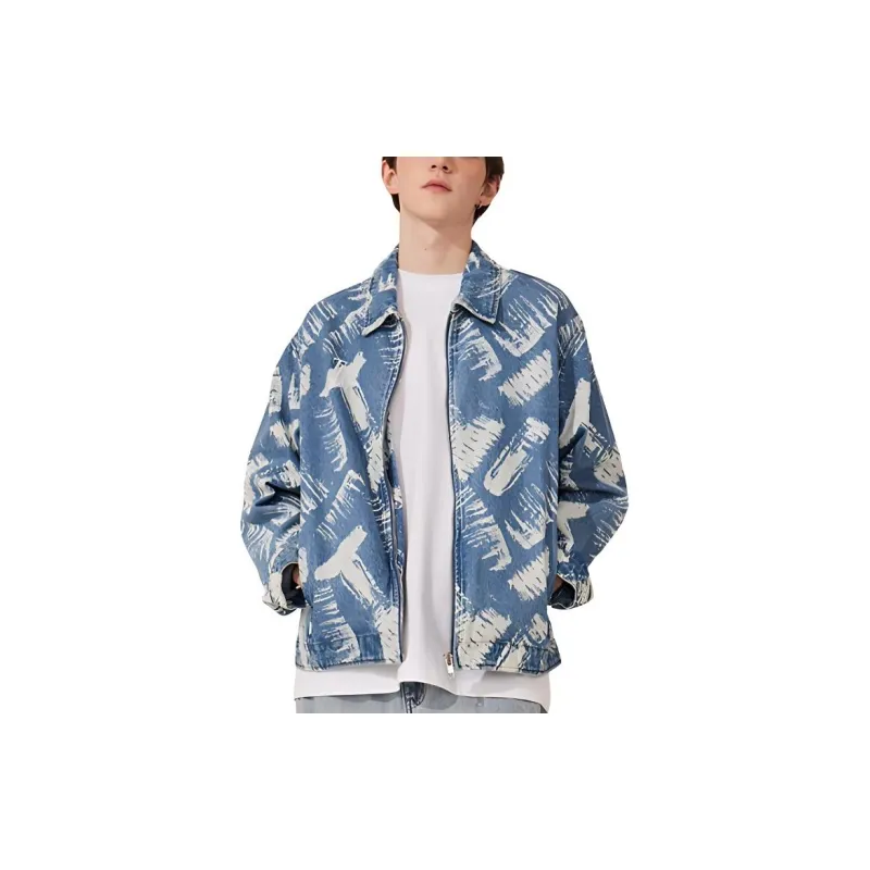TSMLXLT Jackets & Coats Unisex Light Denim Blue-2