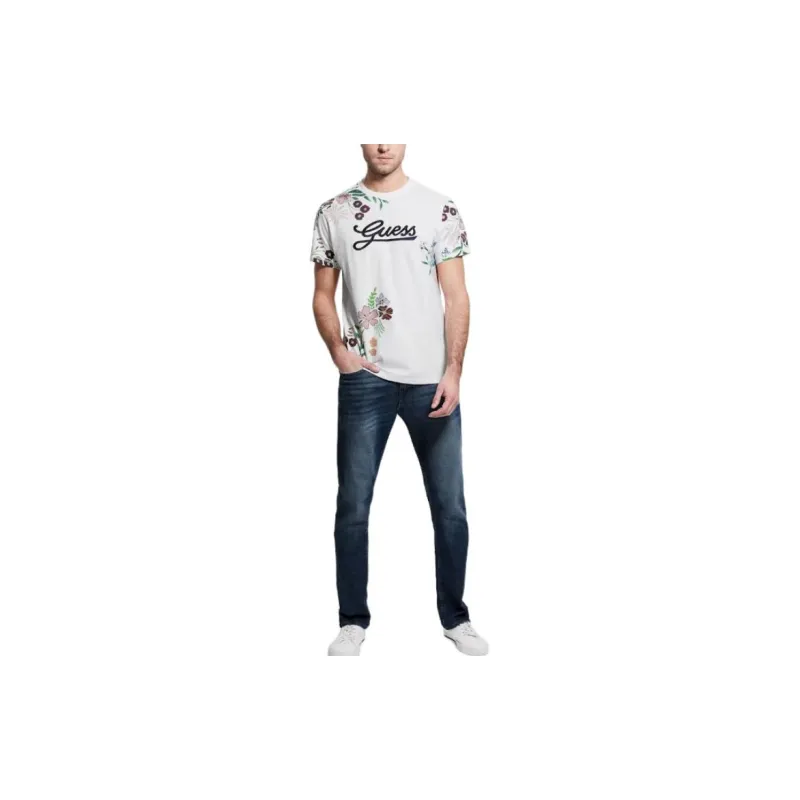 GUESS T-Shirts Men White-1