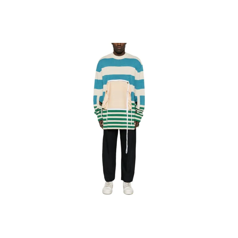 CRAIG GREEN Asymmetric Striped Jumper-1