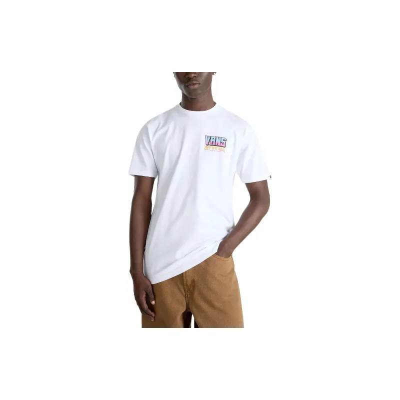Vans PALM CHEERS T-Shirts Men White-3