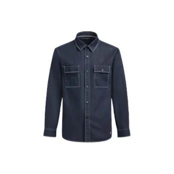Hush Puppies Shirts Men Indigo Denim