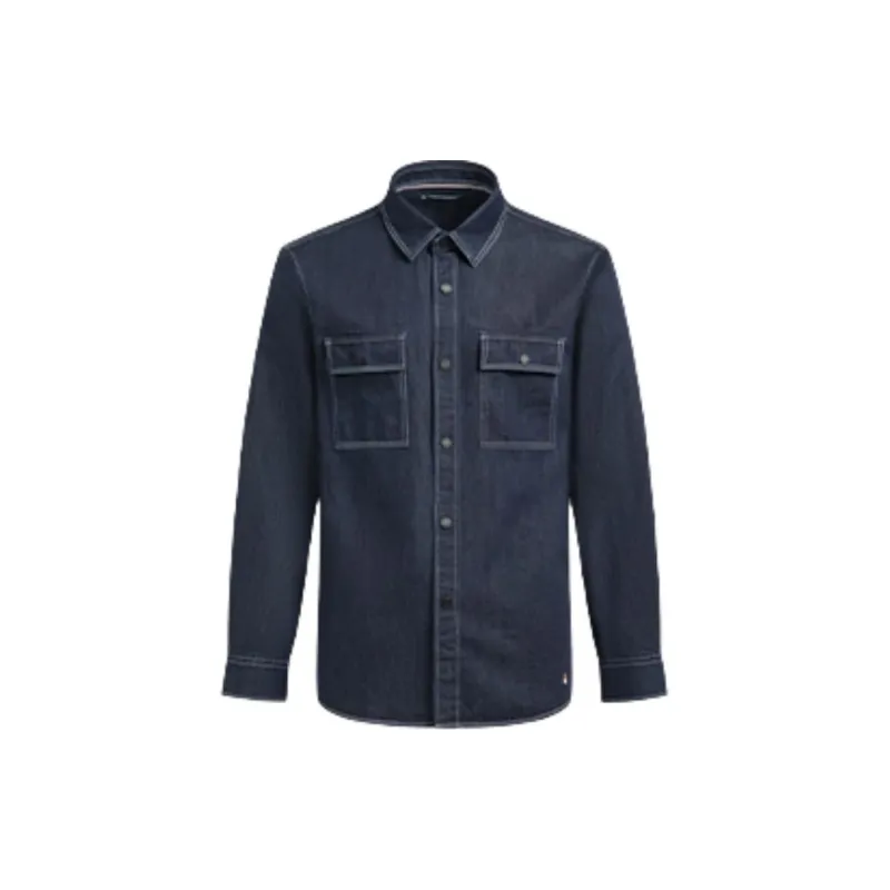 Hush Puppies Shirts Men Indigo Denim-0
