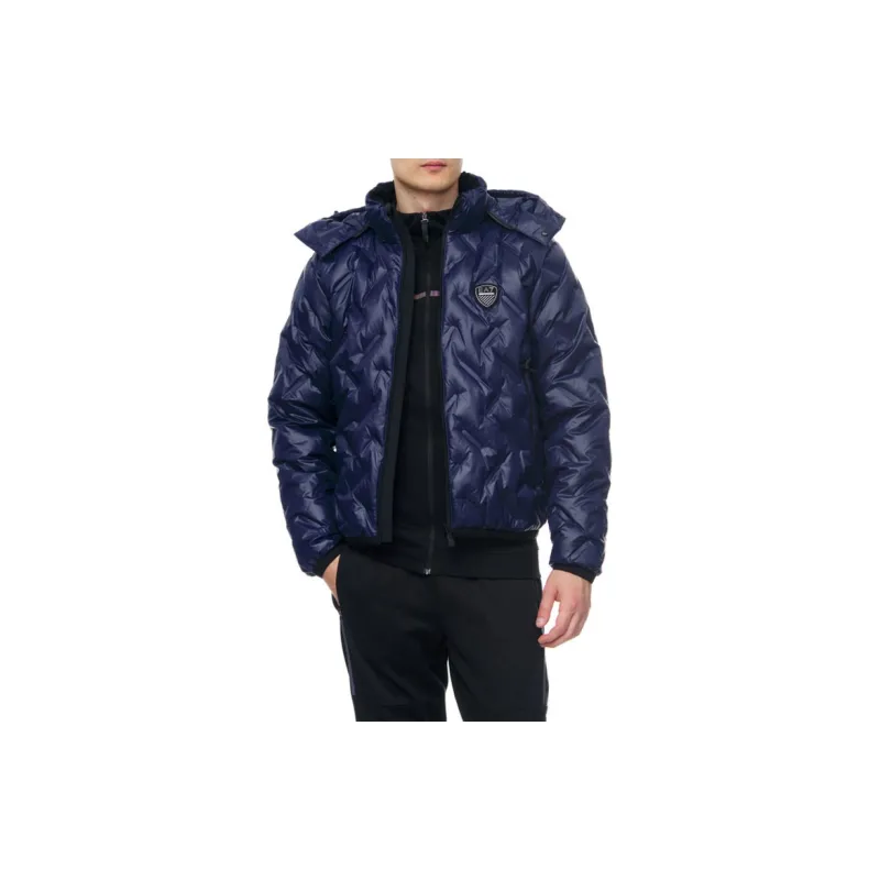 EMPORIO ARMANI Puffer Jackets Men Navy Blue-3