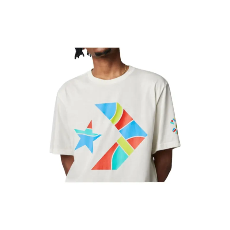Converse Peace & Unity T Shirt Men's White-6