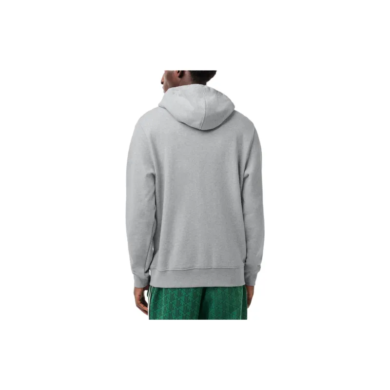 LACOSTE Logo print Cotton Hoodie-3