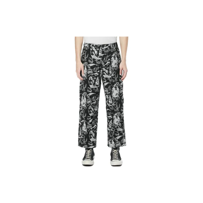 Aftermaths Straight Casual Pants Unisex Camouflage-1