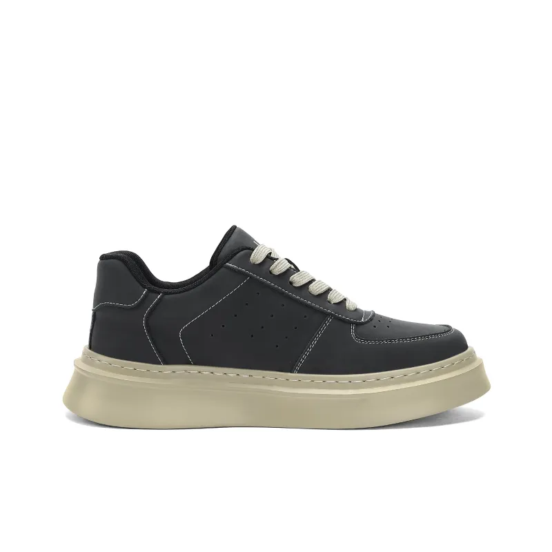 JEEP SPIRIT Lightweight Water Resistant Slip Resistant Wear Resistant Low Top Skateboard Shoes Men's Volcanic Gray-1