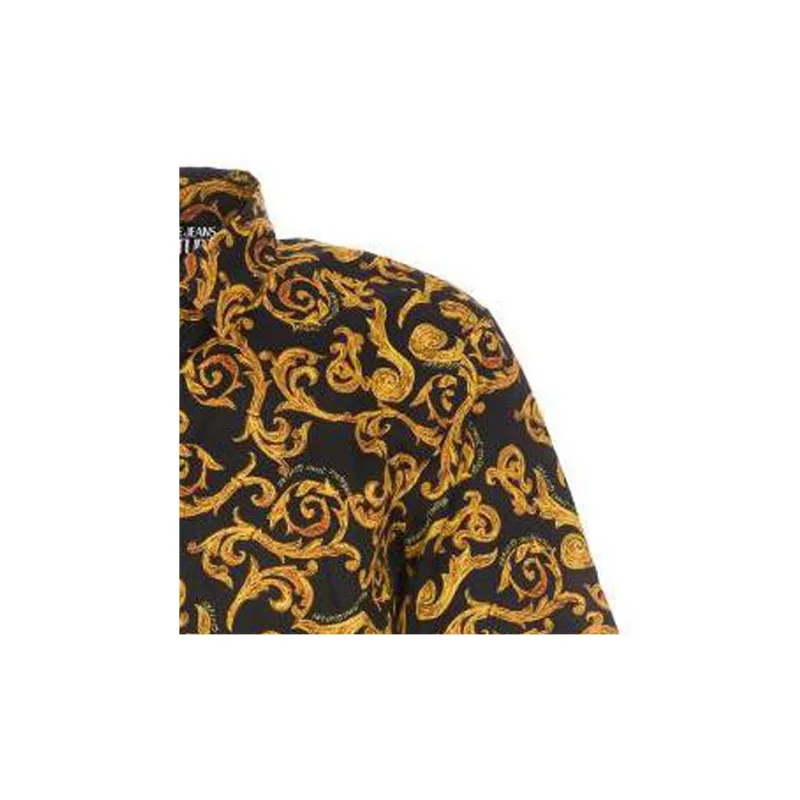 VERSACE JEANS COUTURE Baroque pattern Cotton Shirt-4