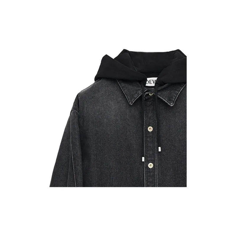 LOEWE Hooded Denim Jacket-5