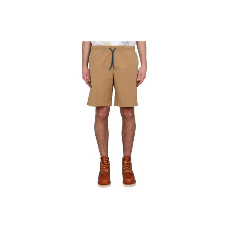 PS By Paul Smith Logo Patch Drawstring Deck Shorts-3