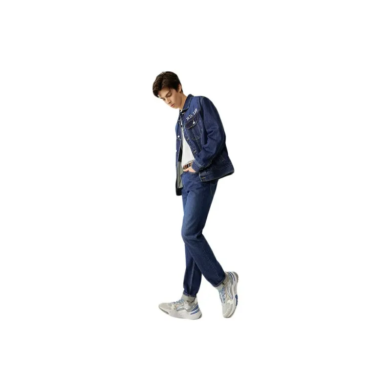 Lee SS23 Denim Jacket Spring And Autumn Men's Medium Blue-6
