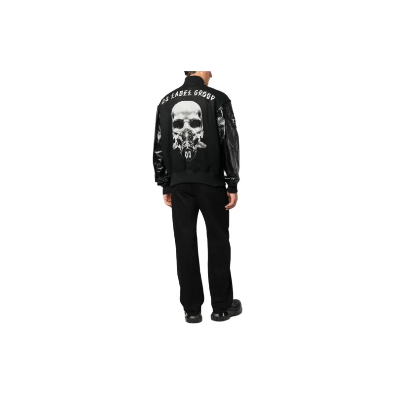 44 Label Group Grad Logo patch Bomber Jacket-1