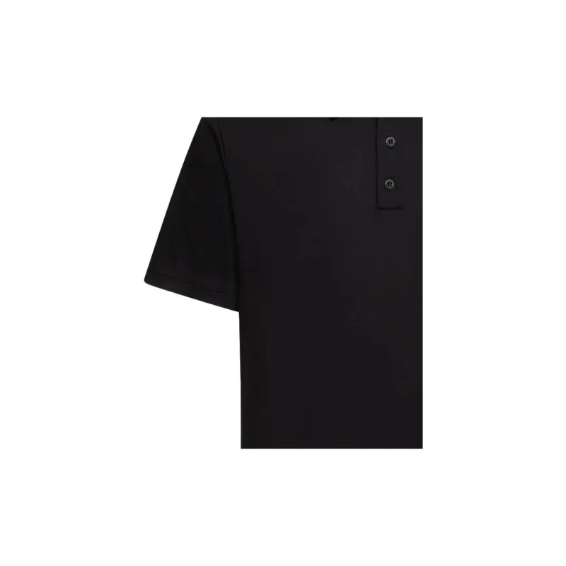 GIORGIO ARMANI Logo embroidered Cotton Polo Shirt-3