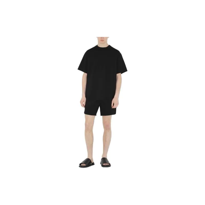 Burberry Ekd Technical Cotton Jacquard Shorts-7