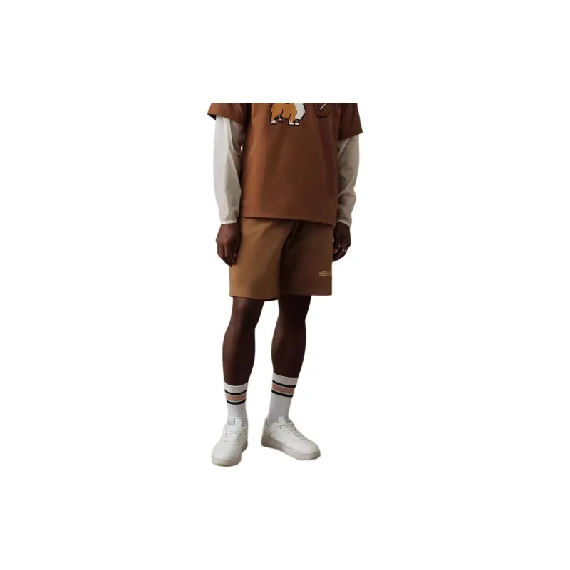 New Era SS24 Casual Shorts Men's Khaki-2