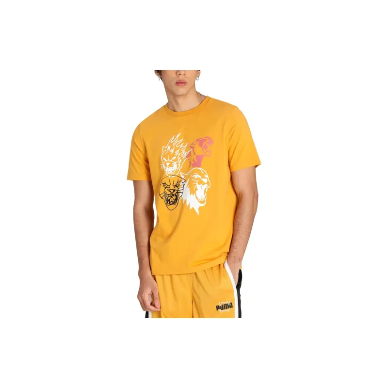 PUMA HIROTTON T Shirts Men Yellow-3