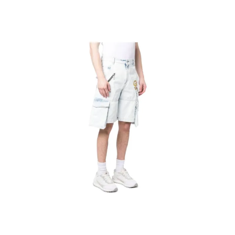GCDS Embroidered Ultracargo Bermuda Shorts-3