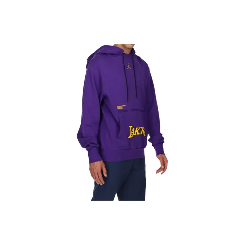 Nike Nba Los Angeles Lakers Courtside Statement Edition Fleece Loose Fit Hoodie-6