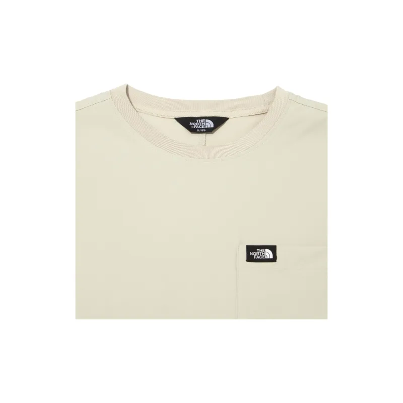 THE NORTH FACE Short Sleeved Dress Women's Beige Yellow-3