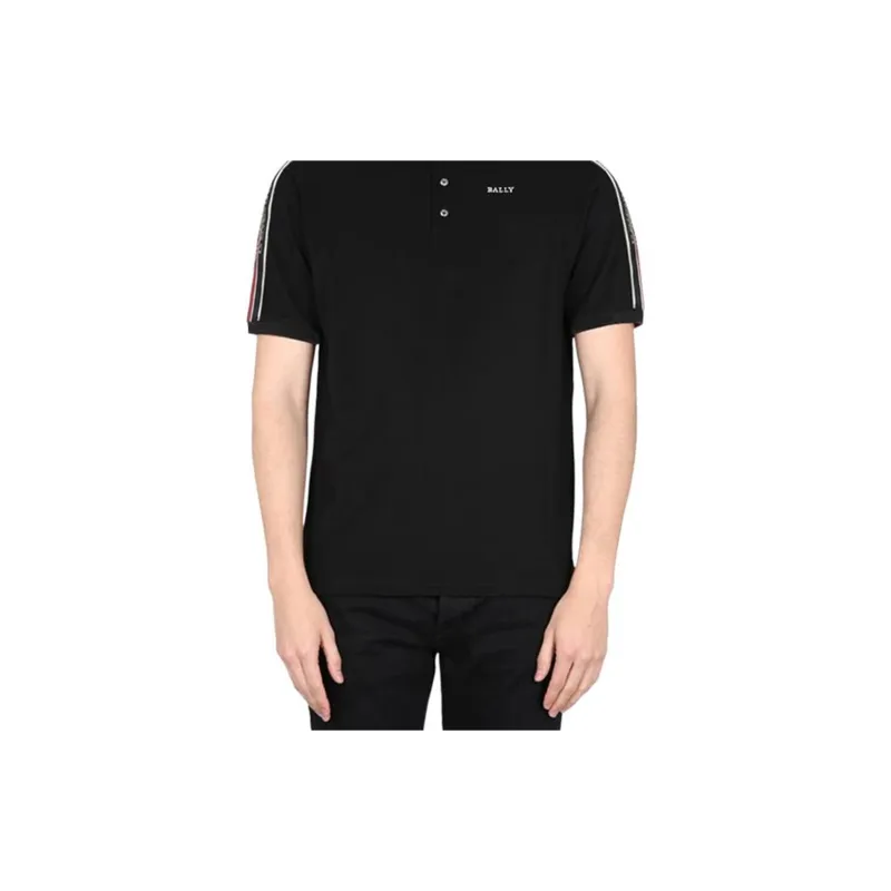 BALLY SS24 Polo Shirt Men Black-1