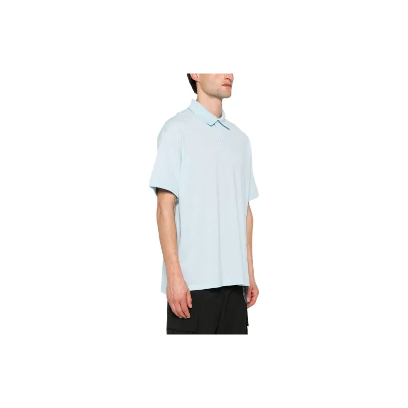 Y 3 Logo Detailed Short Sleeved Polo Shirt-4