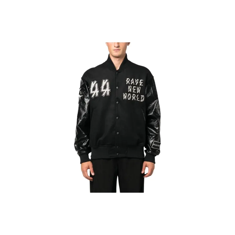 44 Label Group Grad Logo patch Bomber Jacket-2