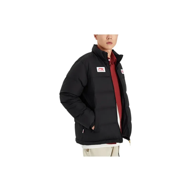 LiNing Sports Trend Series Down Jacket Men's Black-4
